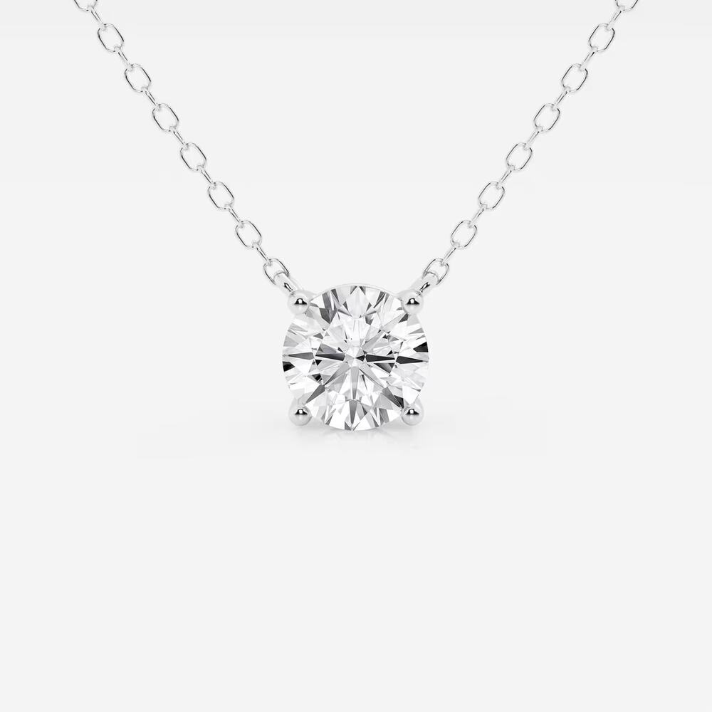NEW GROWN BRILLIANCE 3/4 CT Round Lab Grown Diamond Solitaire Pendant (GH, SI2+)